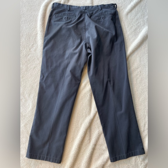 LL Bean Wrinkle Free Blue Chinos 36/30 - Picture 3 of 5
